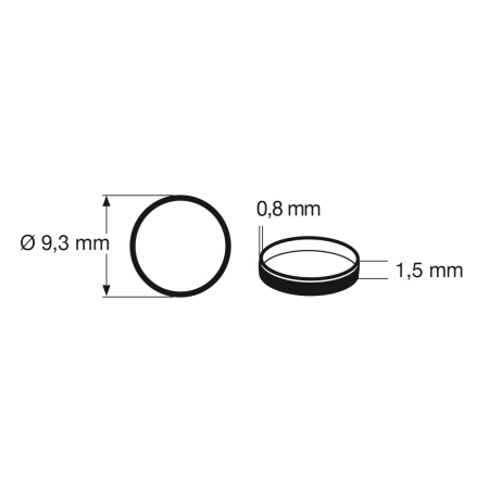 Fleischmann 648012 - Gumka przyczepnościowa Ø 10,3–12,4 mm / 10szt.