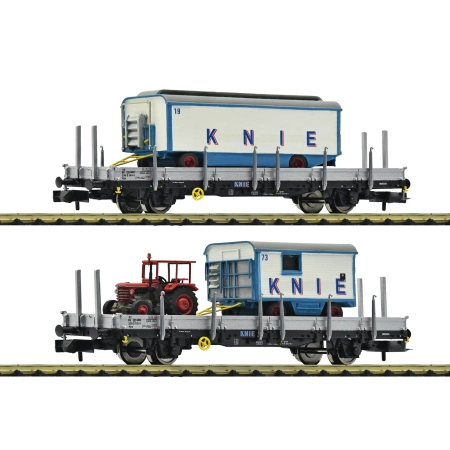 Fleischmann 6660030 - Zestaw 2 wagonów towarowych „Circus Knie”, SBB, Ep.VI
