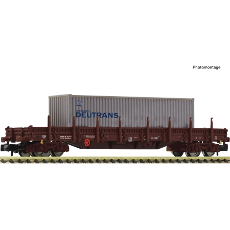 Fleischmann 6660045 - Wagon towarowy kłonicowy z kontenerem 40'