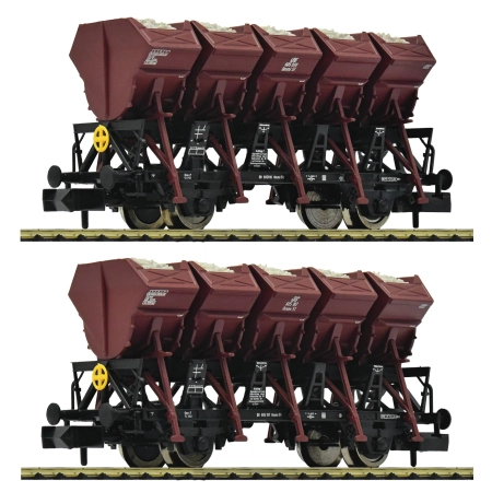 Fleischmann 6660060 - Zestaw 2 wagonów samowyładowczych.