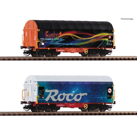 Roco 6680022 - Zestaw 2 wagonów Shimmns, Roco-KÜHN, Ep.VI