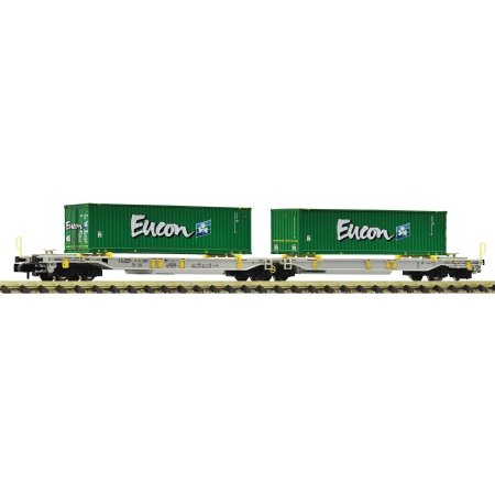 Fleischmann 825028 - Podwójny wagon kieszeniowy, Sdggmrs / T2000, DBAG, Ep.VI.