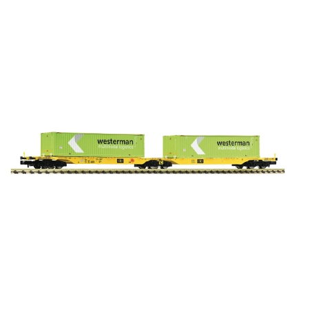 Fleischmann 825342 - Podwójny wagon kontenerowy, CLIP, Ep.VI