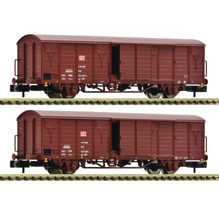 Fleischmann 826213 - Zestaw 2 wagonów towarowych Gbs 258, DBAG, Ep.V