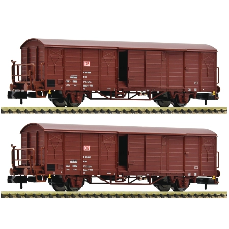 Fleischmann 826216 - Zestaw 2 wagonów towarowych Gbsqss, DBAG, Ep.V