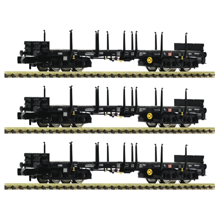Fleischmann 826710 - Zestaw 3 platform Rmms, DBAG, Ep.VI