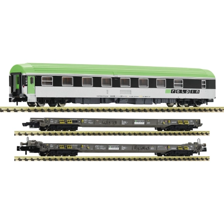Fleischmann 827112 - Zestaw 3 wagonów 'Rollende Autobahn'