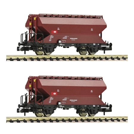 Fleischmann 830312 - Zestaw 2 wagonów silosów Tgpps, SBB, Ep.IV-V