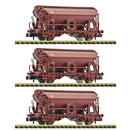 Fleischmann 830358 - Zestaw 3 wagonów samowyładowczych Tds 928, DBAG, Ep.V