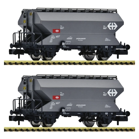 Fleischmann 831313 - Zestaw 2 wagonów silosów zbożowych Tgpps, SBB, Ep.VI