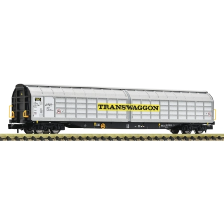 Fleischmann 838309 - Wagon z plandeką przesuwną Habbins, Transwaggon, Ep.VI