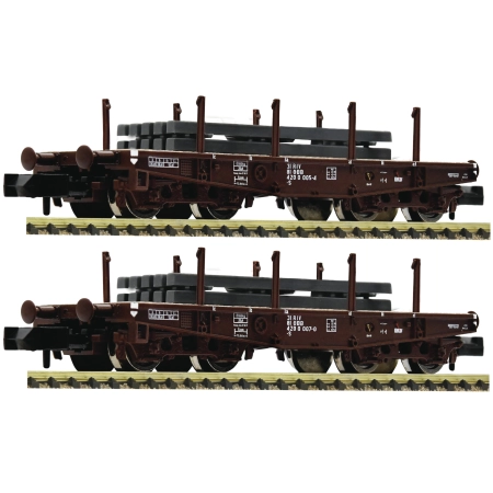 Fleischmann 845609 - Zestaw 2 wagonów towarowych z ładunkiem, ÖBB, Ep.IV