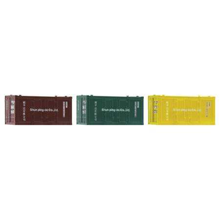 Fleischmann 910220 - Zestaw 3 kontenerów 20'