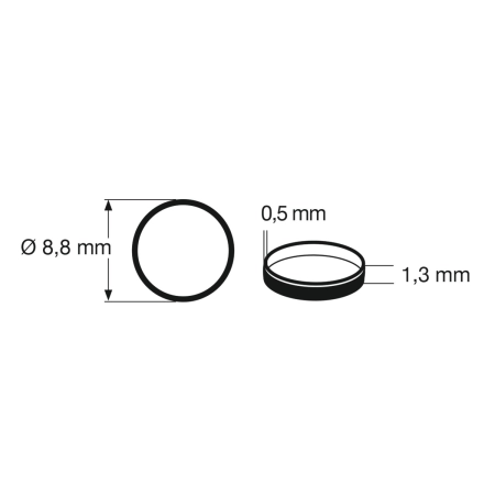Fleischmann 948006 - Gumka przyczepnościowa 8,8mm, 10 sztuk