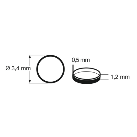 Fleischmann 948008 - Gumka przyczepnościowa VT642, 10 sztuk