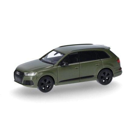 Herpa 420969-002 - Audi Q7 z przyciemnianymi szybami, oliwkowa zieleń