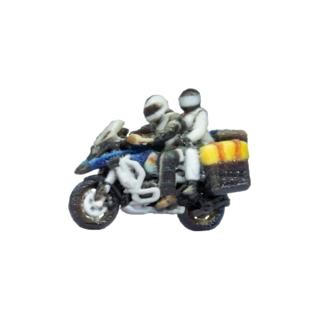 Noch 10900 - Motocykl turystyczny z pasażerem, jadący, druk 3D