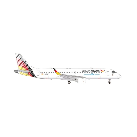 Herpa 573924 - German Airways Embraer E190 - new (2025) colors - D-AJHW