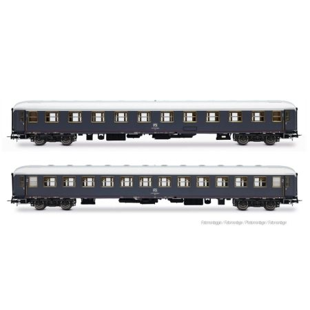 Rivarossi HR4429 - Zestaw 2 wagonów pasażerskich „Rapido 904-905” UIC-X, FS, ep. IV