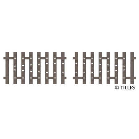 Tillig 83191 – Podkład elastyczny pod szyny odbojowe. 2 x 41,5 mm