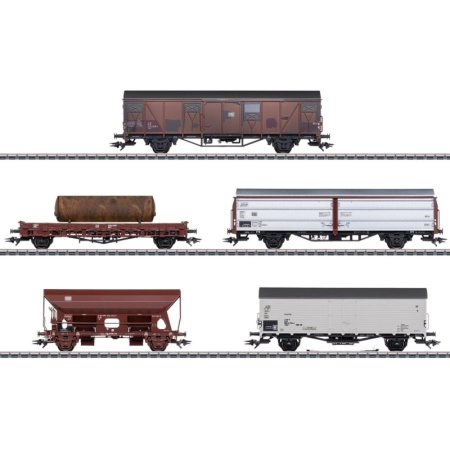 Märklin 47371 - Zestaw 5 wagonów towarowych, DB, ep. IV