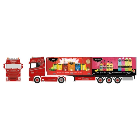 Herpa 943895 - Scania CS 20 z wysokim dachem, naczepa chłodnia „Rüter/Yogi”