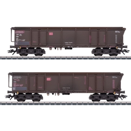 Märklin 46915 - Zestaw 4 wagonów towarowych, DBAG, Ep. V, postarzane