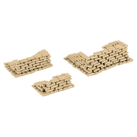 Herpa 745833 - Akcesoria do worków z piaskiem (200 sztuk) wojskowe