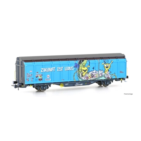 Hobbytrain H45106 - Wagon z przesuwaną ścianą Hbbillns, SBB, ep.VI, graffiti, nr 4