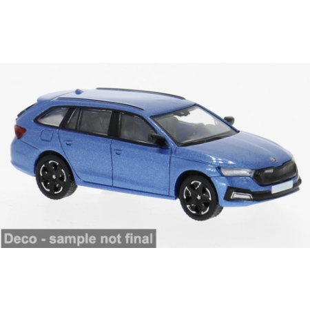 Brekina 870598 - Skoda Octavia IV Combi, niebieski, 2019