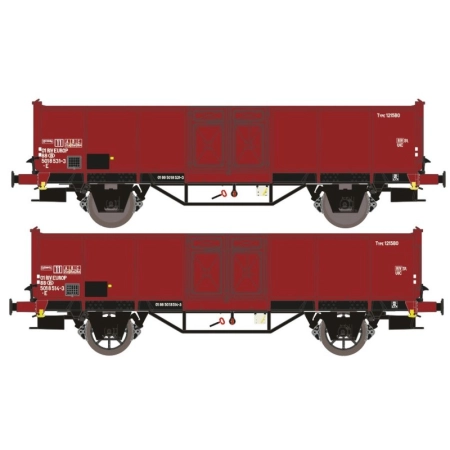 Exact-Train EX23983 - Zestaw 2 wagonów towarowych EUROP, NMBS, ep. IV