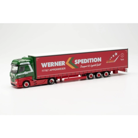Herpa 317214 - Ciężarówka przegubowa Mercedes-Benz Actros Bigspace 15m Lowliner "Werner"