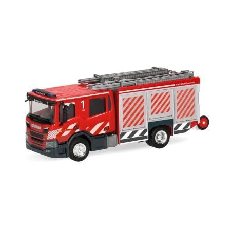 Herpa 099363 - Scania CP28 Crewcab Wóz strażacki „Straż pożarna Audi”