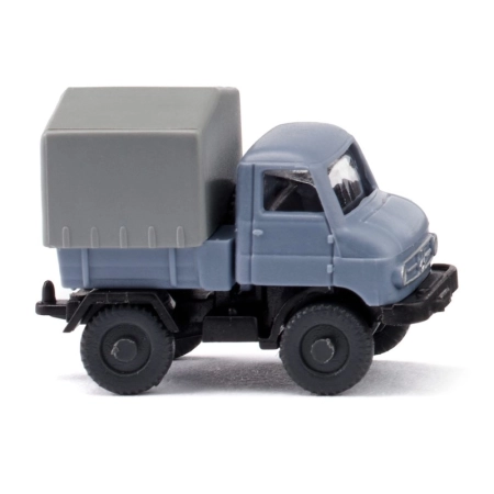 Wiking 097205 - Unimog U 411 - gołębi niebieski