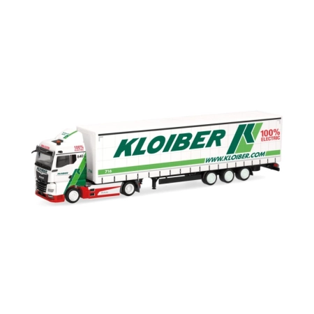 Herpa 321365 - MAN eTGX GM naczepa z plandeką typu jumbo „Kloiber”