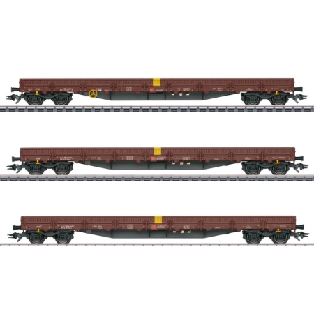 Märklin 47162 - Zestaw 4 wagonów niskoburtowych, DBAG, ep. VI