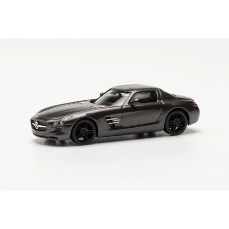 Herpa 430784-002 - Mercedes-Benz SLS AMG, szary metalik Monza