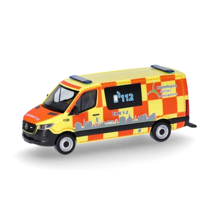 Herpa 097741 - Mercedes-Benz Sprinter z płaskim dachem "Służba ratownicza StädteRegion Aachen"