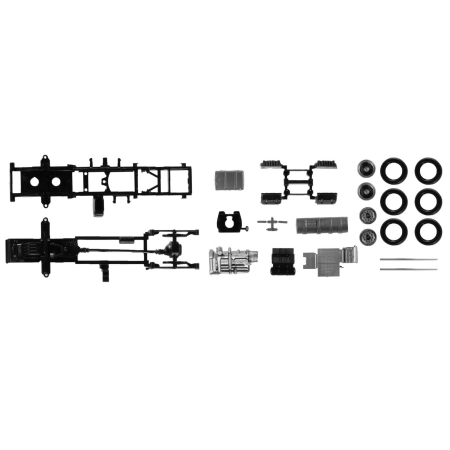 Herpa 084833 - Podwozie ciągnika Volvo FH Lowliner Zawartość: 2 szt.
