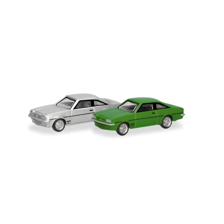 Herpa 066938 - Zestaw 2 szt, Opel Manta zielony/srebrny