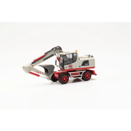 Herpa 316491 - Koparka kołowa Liebherr A 918 Litronic "Schlenter Aachen" (Nadrenia Północna-Westfalia/Aachen)