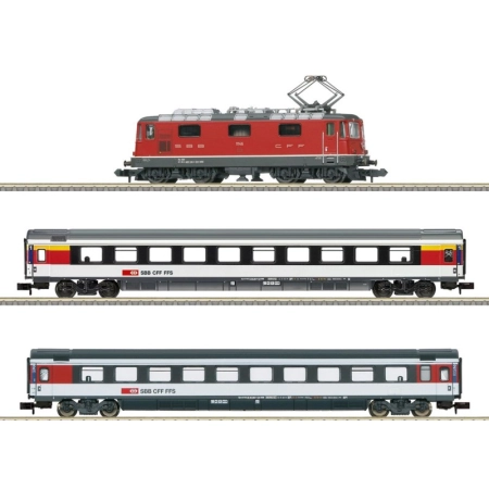 Trix 11167 - Cyfrowy zestaw startowy z Re 4/4 II i pociągiem pasażerskim, SBB, Ep.IV, dźwięk DC-MFX