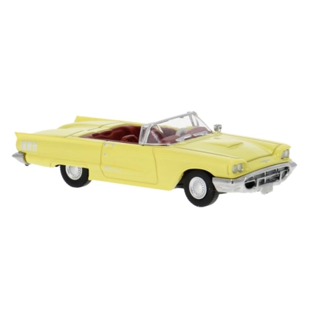 Brekina 18206 - Ford Thunderbird, otwarty, w kolorze pastelowożółtym