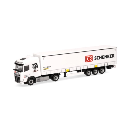 Herpa 318013 - DAF XG naczepa kurtynowa "DB Schenker / City Trans Harz"