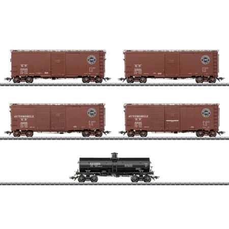 Märklin 45667 - Zestaw 5 wagonów towarowych, Southern Pacific, ep.III