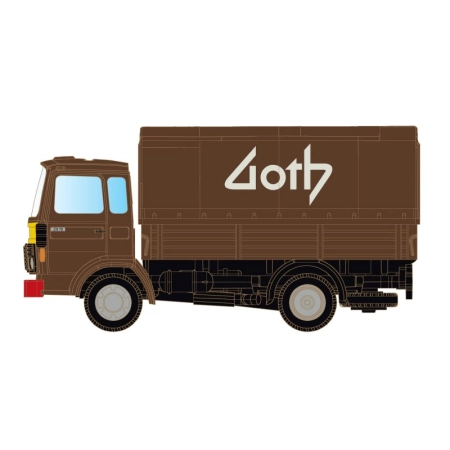 MiNiS LC4862 - Renault JK75 z platformą/plandeką, GOTH (CH)