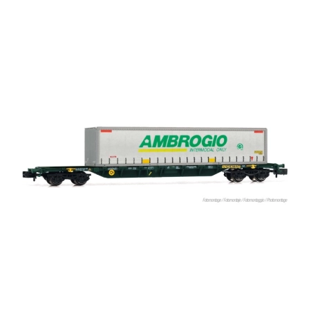 Arnold HN6730 - Wagon kontenerowy Sgnss z wymienną zabudową „AMBROGIO”, CEMAT, Ep.V-VI