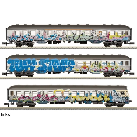 Trix 18264 - Zestaw 2 wagonów osobowych „Sztuka Współczesna”, DB, ep.IV, DC-MFX Digital