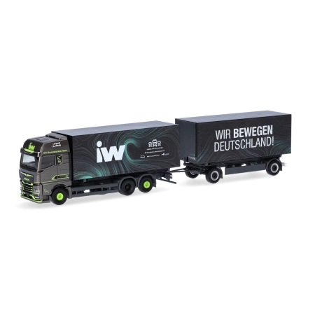 Herpa 317160 - MAN TGX GX z naczepą wymienną "IW / Wir bewegen Deutschland"