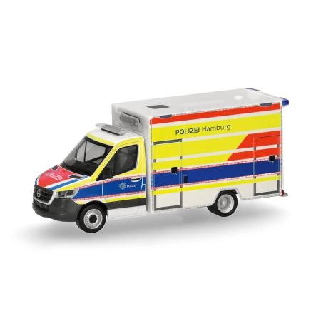 Herpa 099332 - Mercedes-Benz Sprinter 18 RTW Policja Hamburg